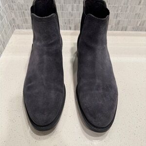 Bruno Magli Gray Suede Chelsea Boots